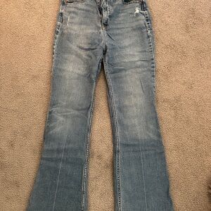 Old Navy Blue Flare Wide Leg Denim